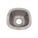 Houzer HW-SCH2BF Undermount Hand Hammered Copper Bar Sink in Pewter Finish