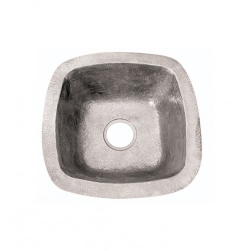 Houzer HW-LAG2BF Undermount Hand Hammered Copper Bar Sink in Pewter Finish