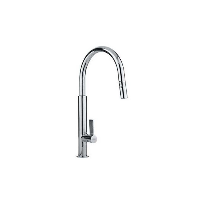 Franke FF2700 Polished Chrome Pullout Spray High Arch Kitchen Faucet