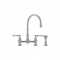 Franke FF6070a Bridge High Arch Kitchen Faucet with Side Spray