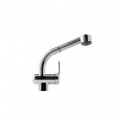 Franke FFPS600A Chrome Pullout Spray Gooseneck Spout Kitchen Faucet with Dual Spray