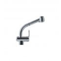 Franke FFPS680B Satin Nickel Pullout Spray Gooseneck Spout Kitchen Faucet with Dual Spray