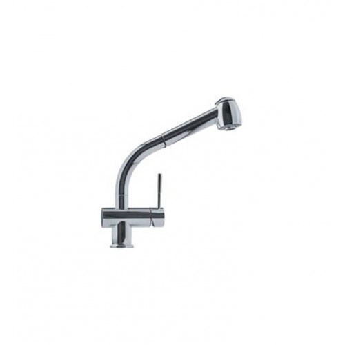 Franke FFPS780 Satin Nickel Pullout Spray Kitchen Faucet with Dual Spray