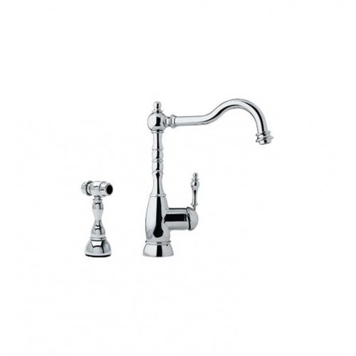 Franke FHF100 Chrome Farm House Kitchen Faucet with Side Spray