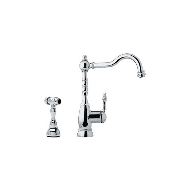 Franke FHF100 Chrome Farm House Kitchen Faucet with Side Spray