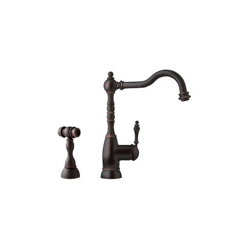 Franke FHF160 Old World Bronze Farm House Kitchen Faucet with Side Spray