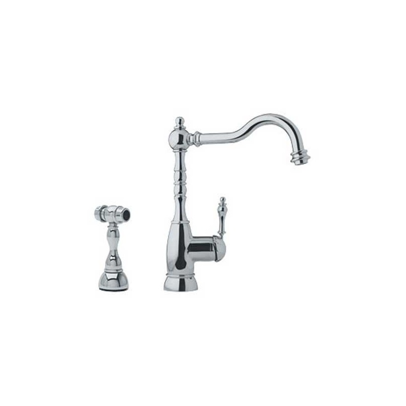 Franke FHF180 Satin Nickel Farm House Kitchen Faucet with Side Spray