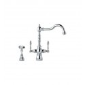 Franke FHF400 Chrome Farm House Kitchen Faucet with Side Spray