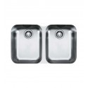 Franke ARX12031 Artisan Double Basin Undermount Stainless Steel Kitchen Sink