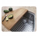 Franke CQX11019 Centennial Single Basin Undermount Stainless Steel Kitchen Sink with FREE Bottom Grid and Shelf Grid
