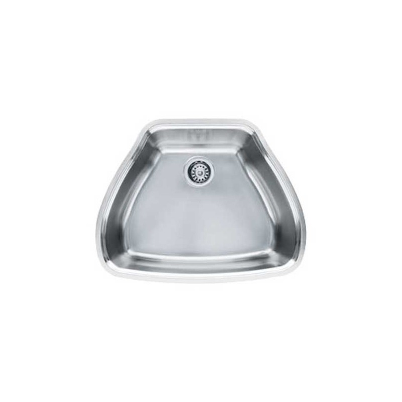 Franke CQX11024 Centennial Single Basin Undermount Stainless Steel Kitchen Sink with FREE Bottom Grid and Shelf Grid