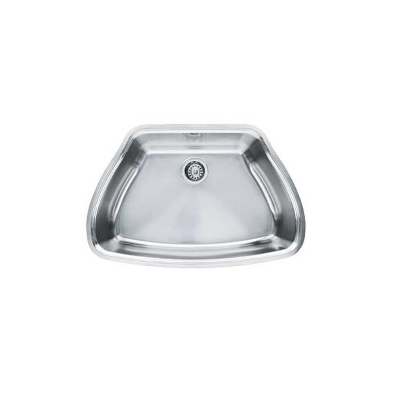 Franke CQX11029 Centennial Single Basin Undermount Stainless Steel Kitchen Sink with FREE Bottom Grid and Shelf Grid