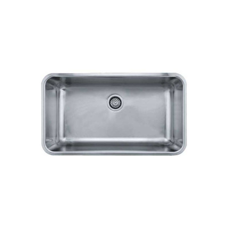 Franke GDX11031 Grande Single Basin Undermount Stainless Steel Kitchen Sink