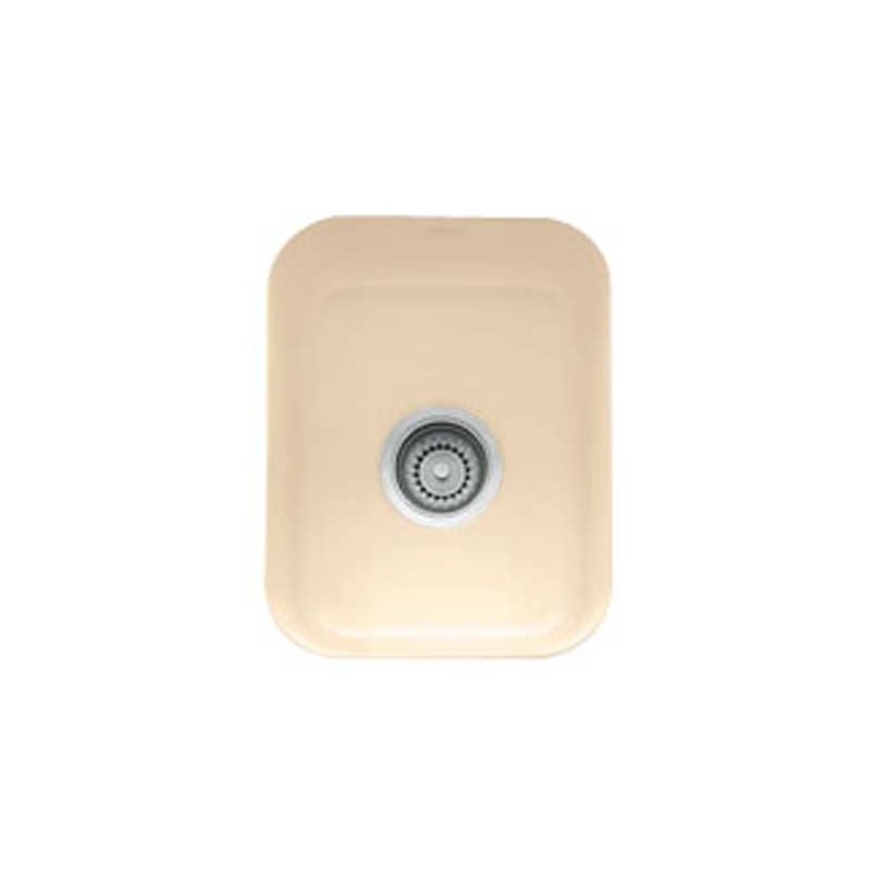 Franke CCK110-13BT Biscuit Cisterna Single Basin Undermount Fireclay Bar Sink