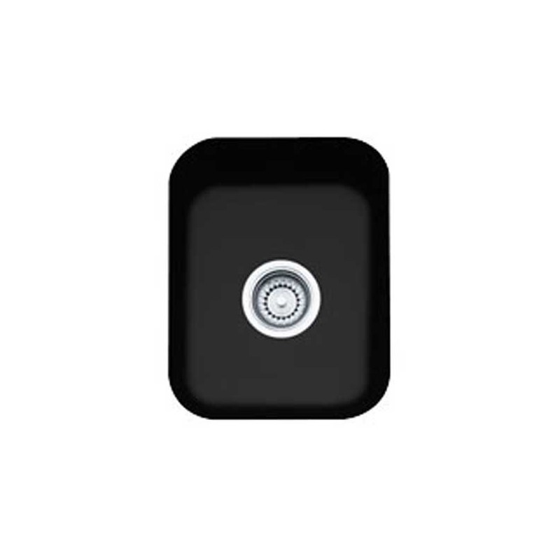 Franke CCK110-13MB Matte Black Cisterna Single Basin Undermount Fireclay Bar Sink