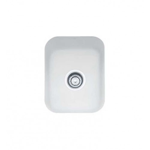 Franke CCK110-13MW Matte White Cisterna Single Basin Undermount Fireclay Bar Sink