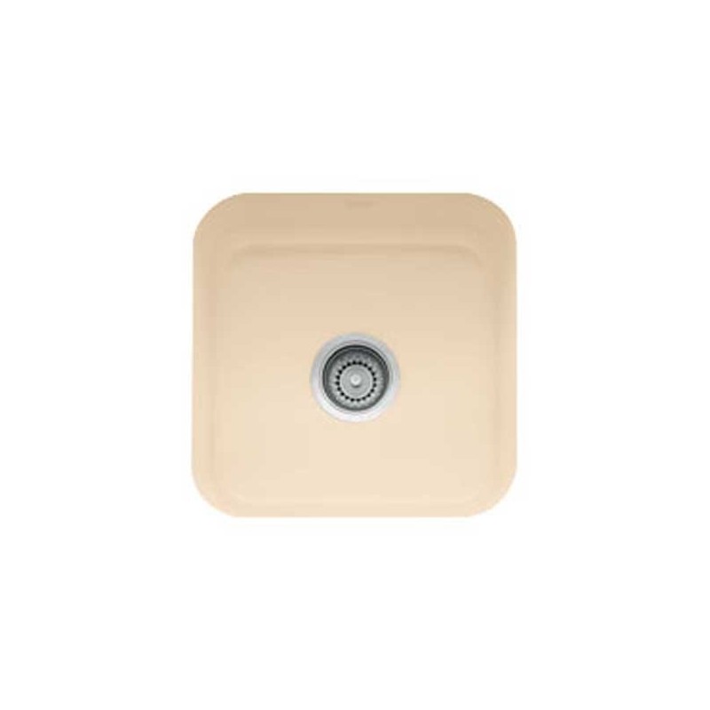 Franke CCK110-15BT Biscuit Single Basin Undermount Fireclay Bar Sink