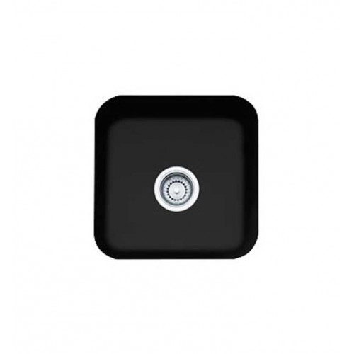 Franke CCK110-15MB Matte Black Single Basin Undermount Fireclay Bar Sink