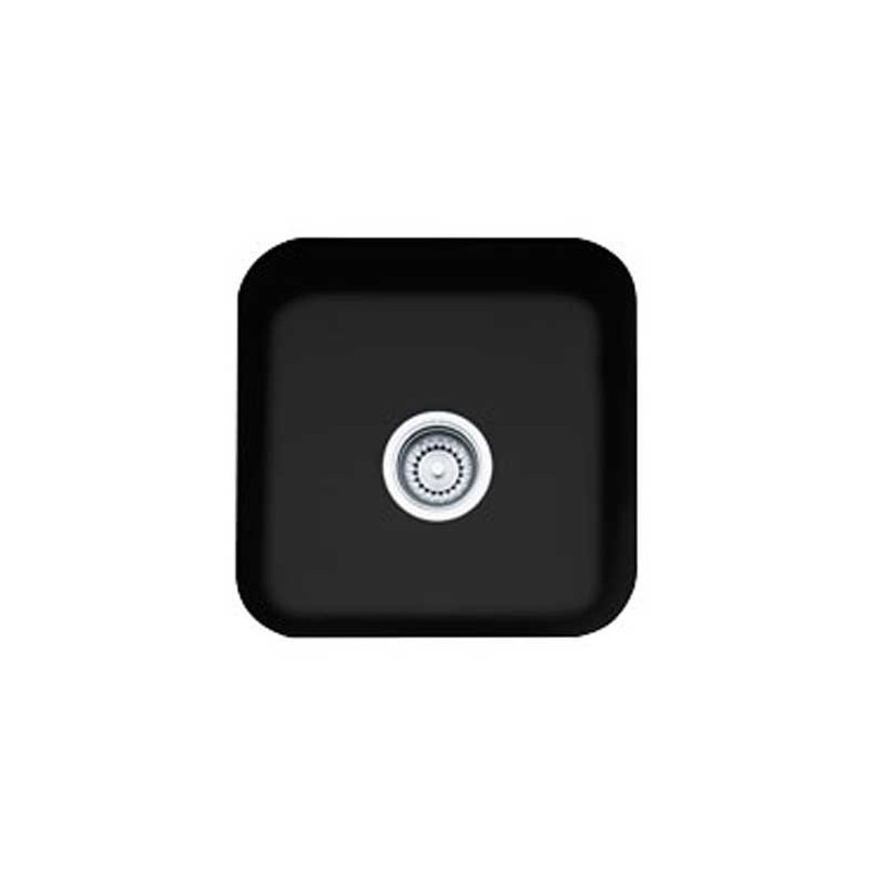 Franke CCK110-15MB Matte Black Single Basin Undermount Fireclay Bar Sink