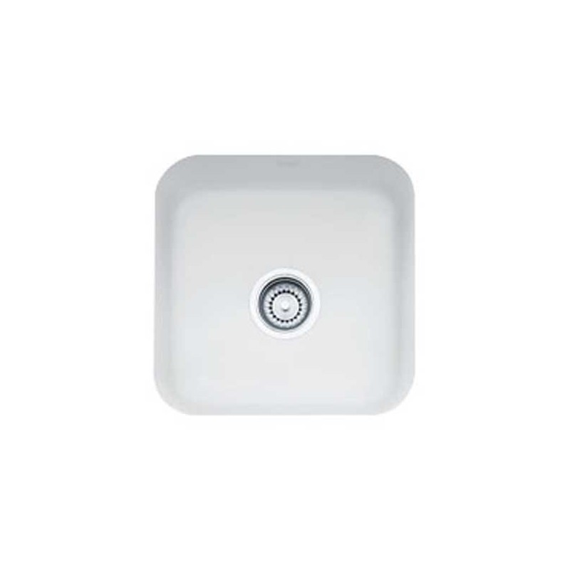 Franke CCK110-15MW Matte White Single Basin Undermount Fireclay Bar Sink