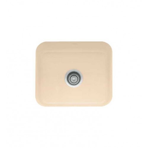 Franke CCK110-19BT Biscuit Single Basin Undermount Fireclay Bar Sink