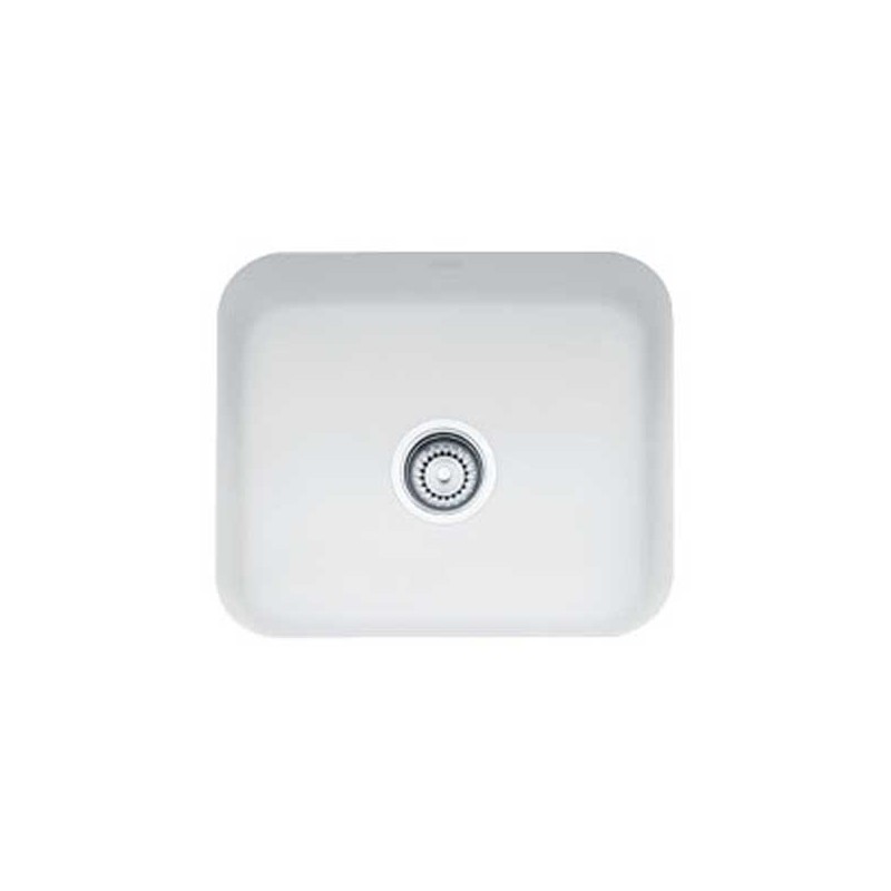 Franke CCK110-19MW Matte White Single Basin Undermount Fireclay Bar Sink
