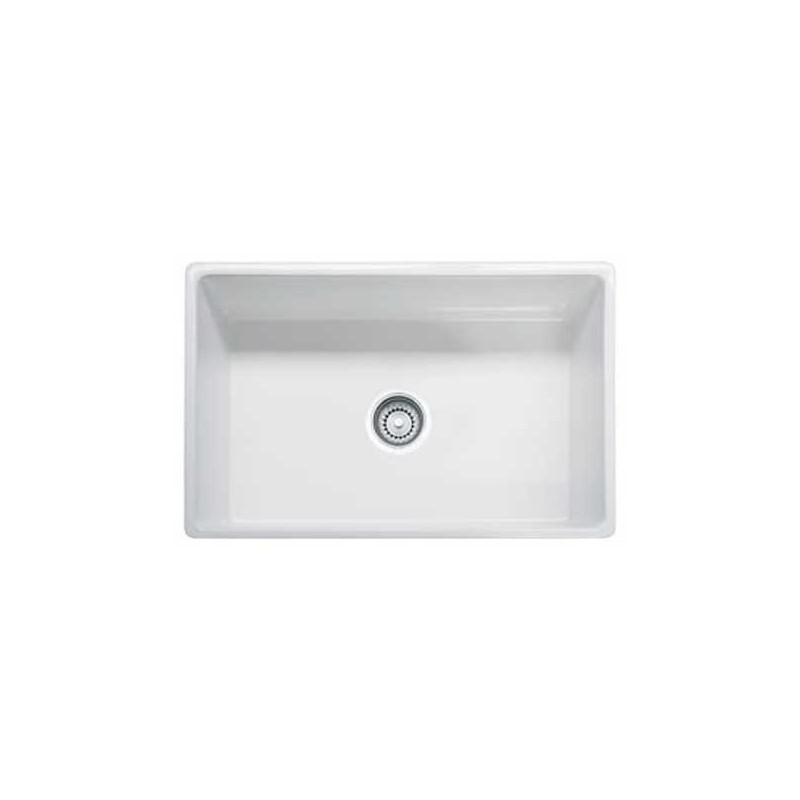 Franke FHK710-30WH White Farm House Single Basin Fireclay Kitchen Sink