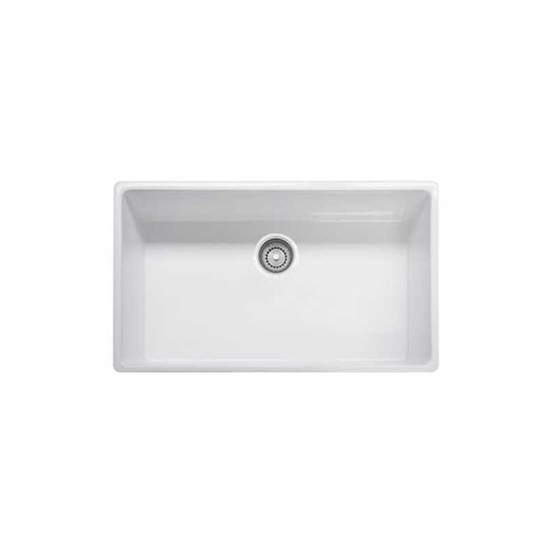 Franke FHK710-33WH White Farm House Single Basin Fireclay Kitchen Sink