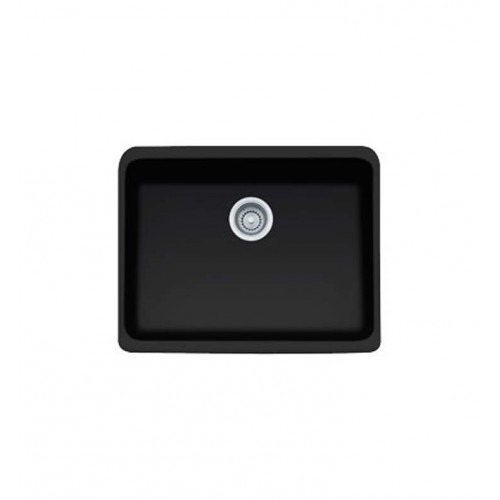 Franke MHK110-24MB Manor House Single Basin Farmhouse Fireclay Kitchen Sink in Matte Black