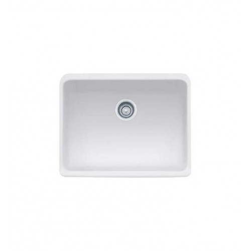 Franke MHK110-24MW Manor House Single Basin Farmhouse Fireclay Kitchen Sink in Matte White