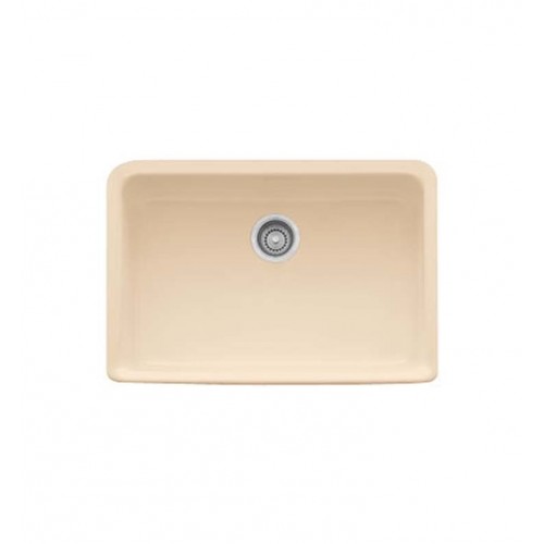 Franke MHK110-28BT Manor House Single Basin Farmhouse Fireclay Kitchen Sink in Biscuit