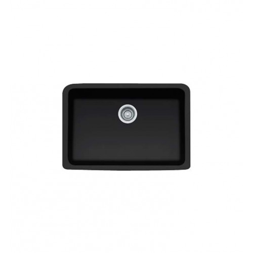 Franke MHK110-28MB Manor House Single Basin Farmhouse Fireclay Kitchen Sink in Matte Black
