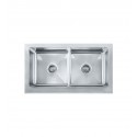 Franke MHX720-36 Manor House Double Basin Farmhouse Stainless Steel Kitchen Sink