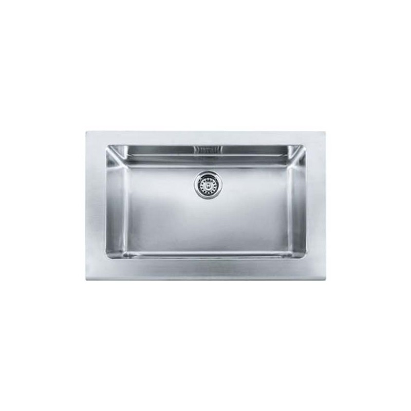 Franke MHX-KBX11028 Manor House Single Basin Drop In Stainless Steel Kitchen Sink