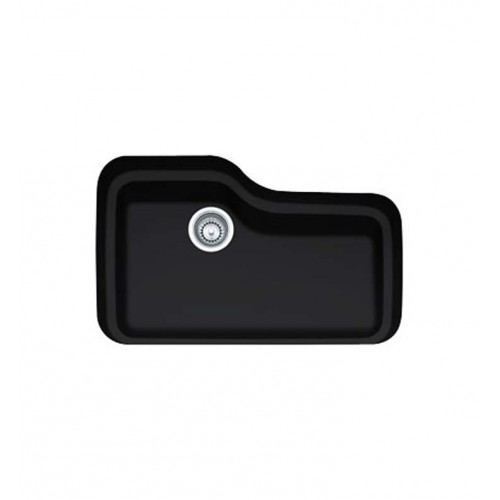 Franke ORK110MB Orca Single Basin Undermount Fireclay Kitchen Sink in Matte Black