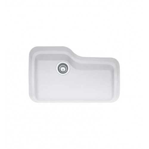 Franke ORK110MW Orca Single Basin Undermount Fireclay Kitchen Sink in Matte White