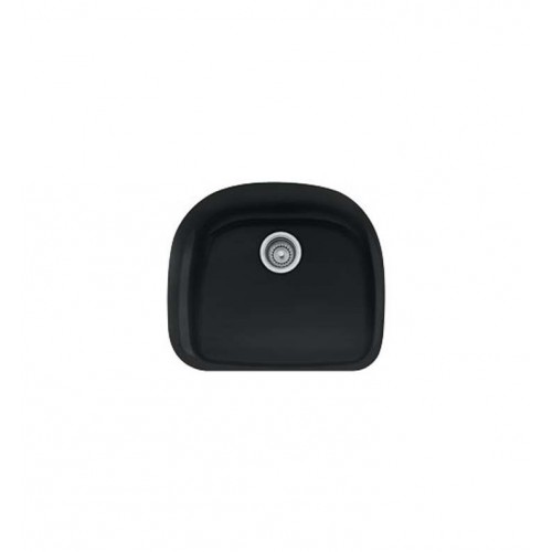 Franke PRK11021MB Prestige Single Basin Undermount Fireclay Kitchen Sink in Matte Black
