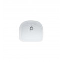 Franke PRK11021MW Prestige Single Basin Undermount Fireclay Kitchen Sink in Matte White