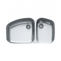Franke VNX12037 Vision Double Basin Undermount Stainless Steel Kitchen Sink