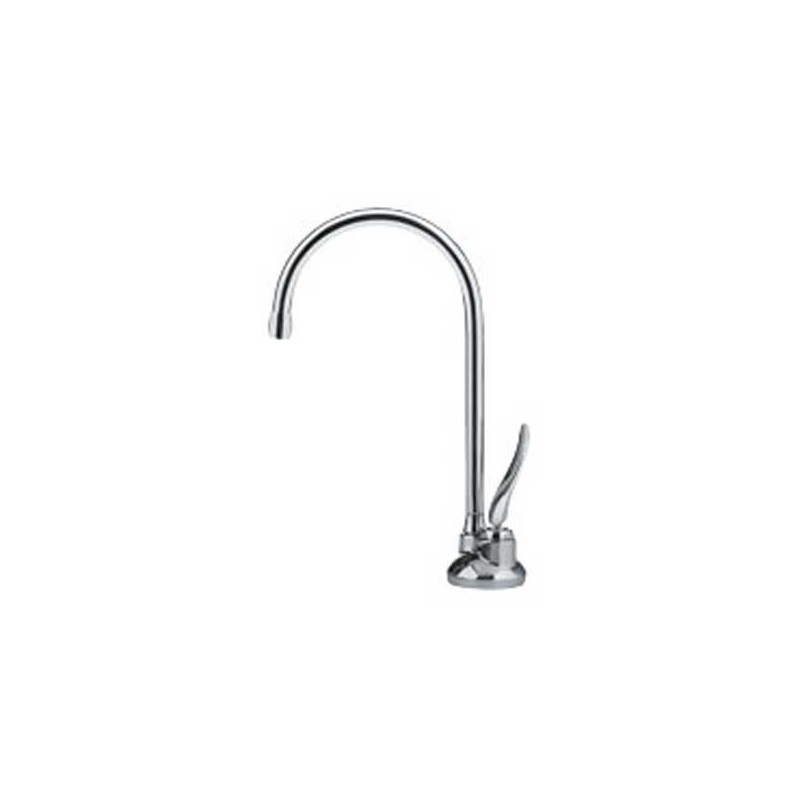 Franke DW5000 Polished Chrome Cold Only Water Dispenser Faucet with Metal Lever Handle