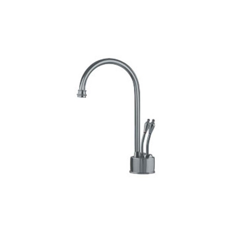 Franke LB6280 Hot and Cold Water Dispenser Faucet with Metal Lever Handles in Satin Nickel