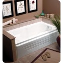 Neptune SA60 Sara 60" Customizable Rectangular Bathroom Tub with Integral Skirt and Optional Seat