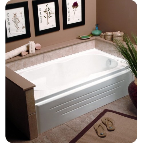Neptune LA60 Laura 60" Customizable Rectangular Bathroom Tub with Integral Skirt