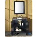 Fresca FVN6526TR Thames Traditional Single Sink Bathroom Vanity with Mirror and Travertine Countertop