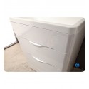 Fresca FVN8525WH Milano 25" Modern Bathroom Vanity with Medicine Cabinet and Faucet in Glossy White