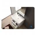 Fresca FVN8532WH Milano 31" Modern Bathroom Vanity with Medicine Cabinet and Faucet in Glossy White