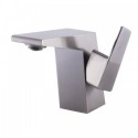 ALFI brand AB1470-BN Brushed Nickel Modern Single Hole Bathroom Faucet