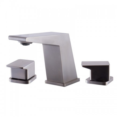 ALFI brand AB1471-BN Brushed Nickel Modern Widespread Bathroom Faucet