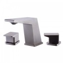 ALFI brand AB1471-BN Brushed Nickel Modern Widespread Bathroom Faucet