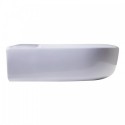 ALFI brand AB111 24" White D-Bowl Porcelain Wall Mounted Bath Sink